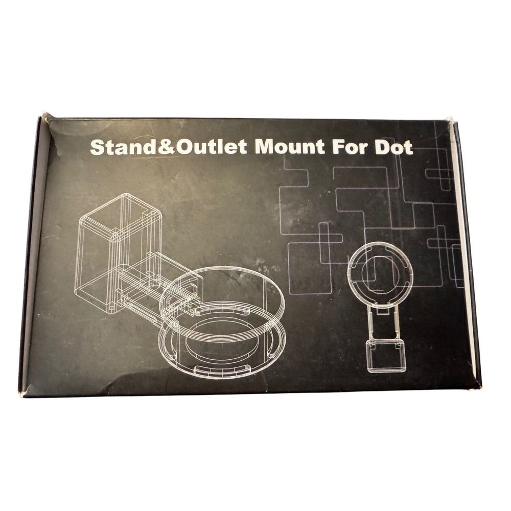 Feiyen Outlet Wall Mount Stand‎ For Round Smart Speaker White New Echo Dot NWB